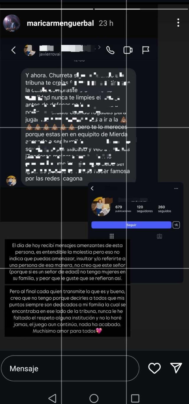 Publicación de Maricarmen Guerrero en Instagram. Foto: maricarmenguerbal/Instagram   