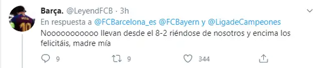 Tuits hinchas Barcelona