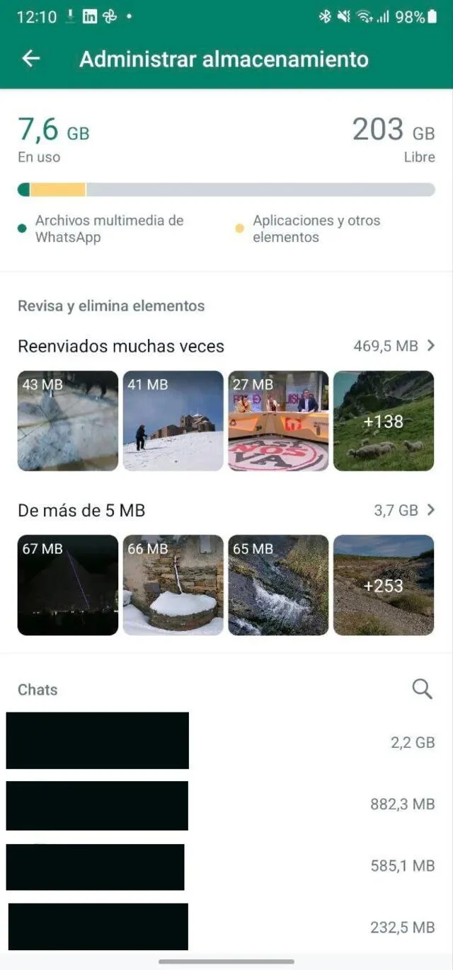 Así luce la 'papelera' de WhatsApp. Foto: Xataka Así luce la 'papelera' de WhatsApp. Foto: Xataka
