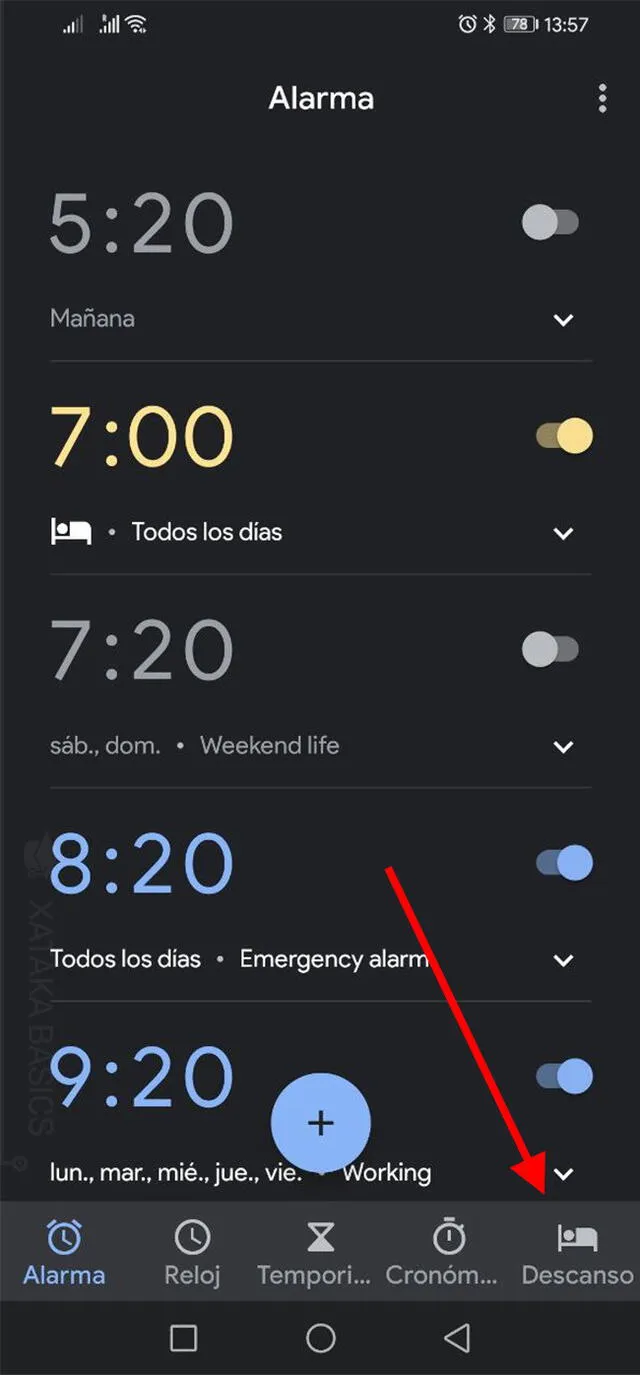  Todos los teléfonos pueden usarse como despertadores. Foto: Xataka   