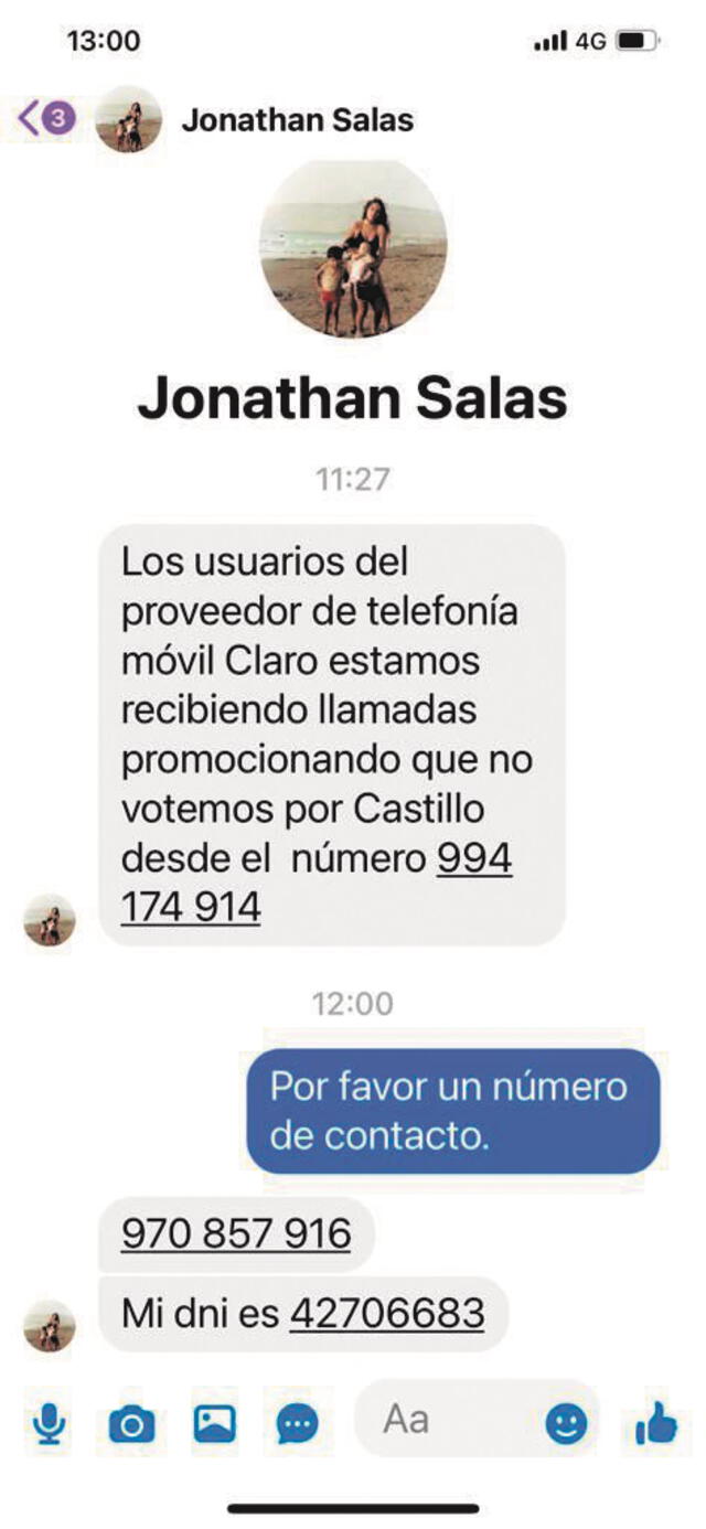 Denuncias Campañas SMS