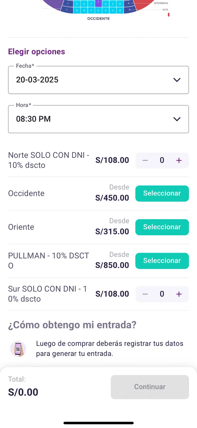 Precio de las entradas para el Perú vs Bolivia. Foto: captura de Yape Precio de las entradas para el Perú vs Bolivia. Foto: captura de Yape