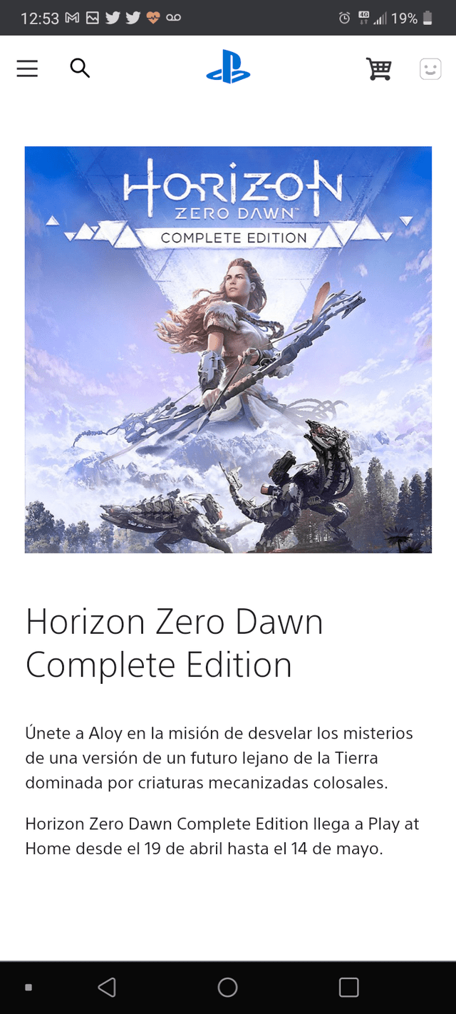 Horizon Zero Dawn Complete Edition desde tu teléfono