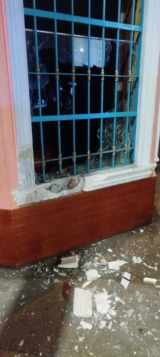 Daños ocasionados por el ataque. Foto: Grecia Infante Daños ocasionados por el ataque. Foto: Grecia Infante