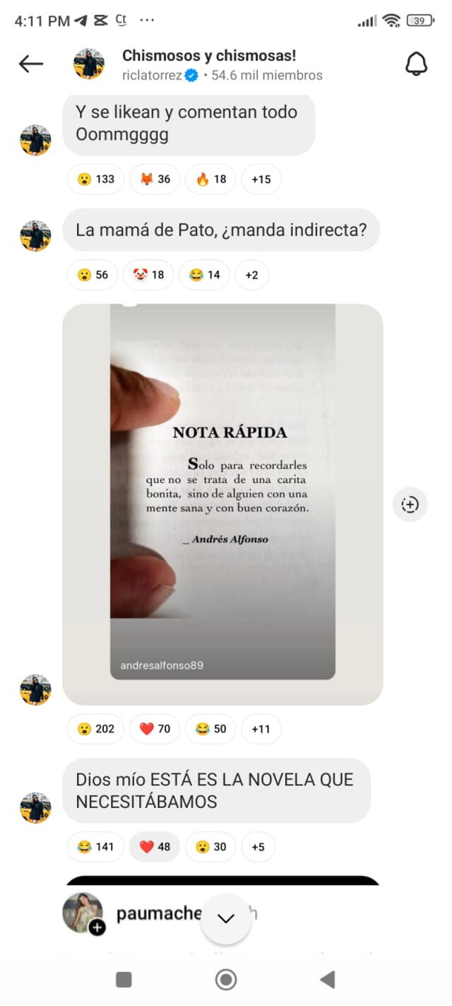 Madre de Patricio Parodi envía mensaje tras vídeo de Luciana Fuster y Juan Morelli. Foto: Ric La Torre/Instagram   