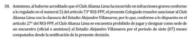  Alianza Lima sufrió el cierre del estadio Alejandro Villanueva. Foto: FPF  