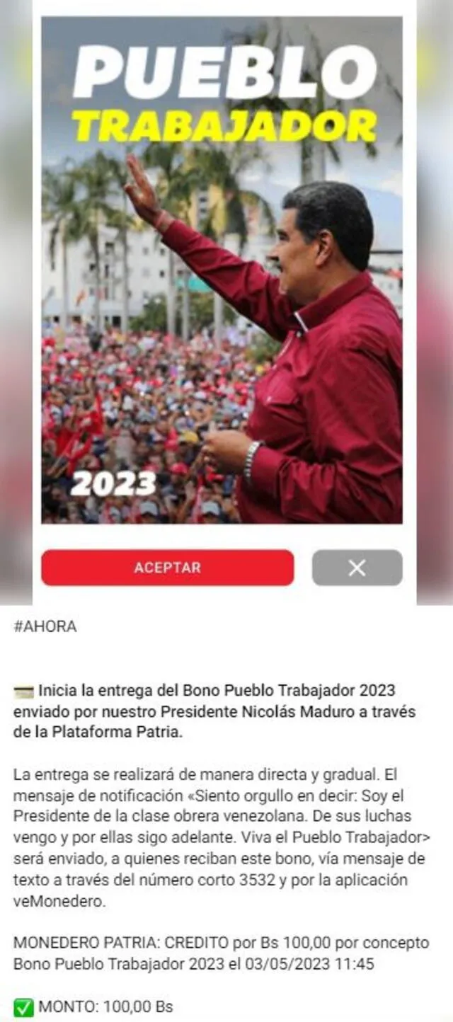 Bono Pueblo Trabajador