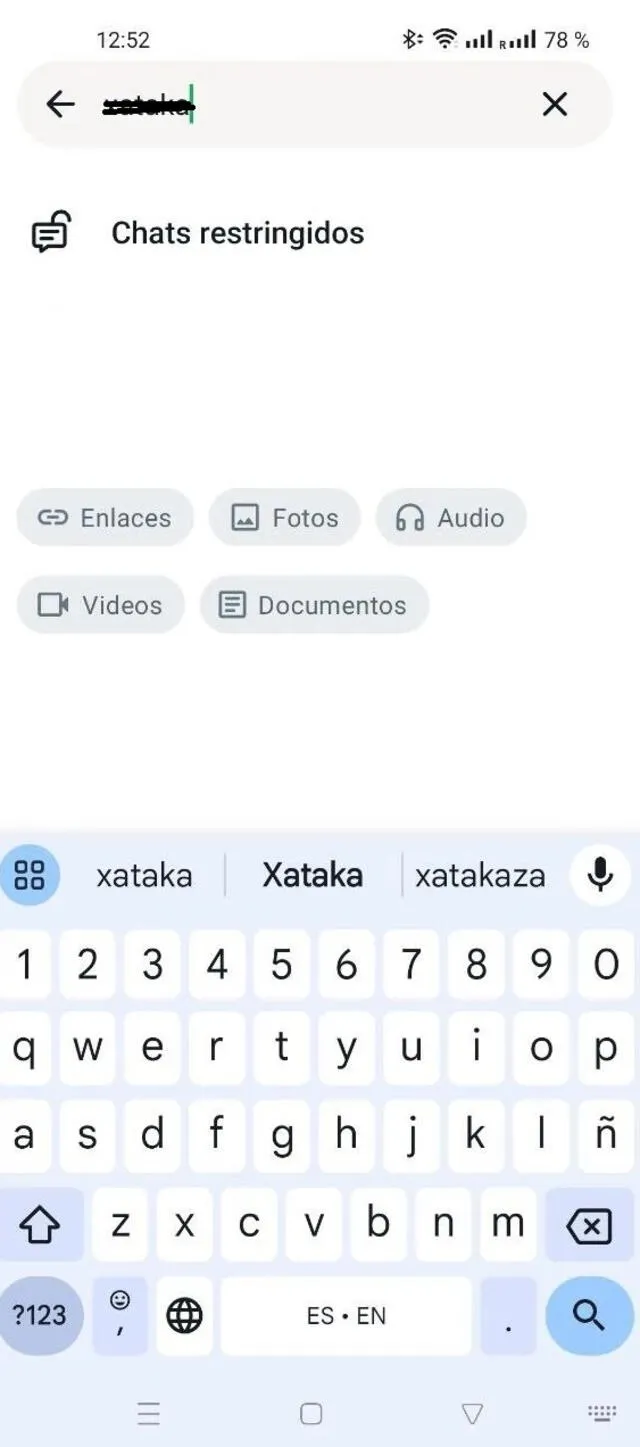  Tras escribir el código secreto, verás todos los chats ocultos. Foto: Xataka 