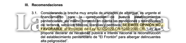 El Frontrón | INPE | Dina Boluarte | Juan Jose Santivañez