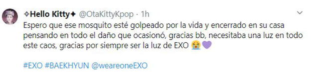 Comentarios de EXO-L. Foto: Twitter