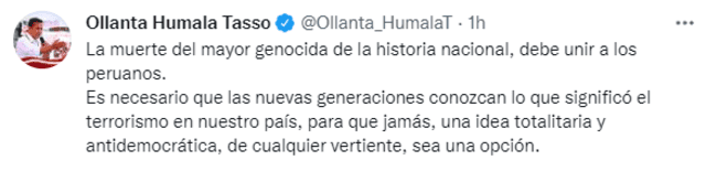 Publicación de Ollanta Humala.