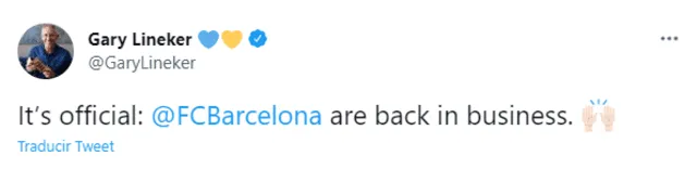 Las reacciones tras el triunfo del Barcelona sobre el Real Madrid. Foto: captura Twitter