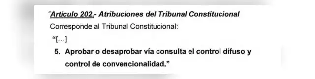  La propuesta de Perú Libre que le otorga más atribuciones al TC.   