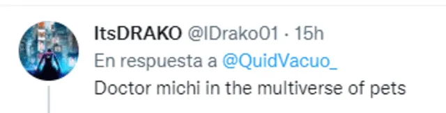 Comentario ede Twitter sobre el nuevo poster de "Doctor Strange 2". Foto: Twitter