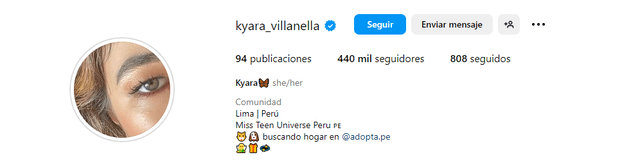 Kyara Villanella en Instagram. Foto: captura de Instagram   