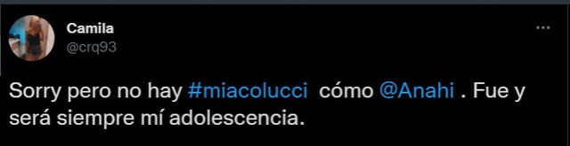 Fans de Mía Colucci no dan visto bueno a guiños en Jana Cohen en Rebelde de Netflix. Foto: captura de Twitter