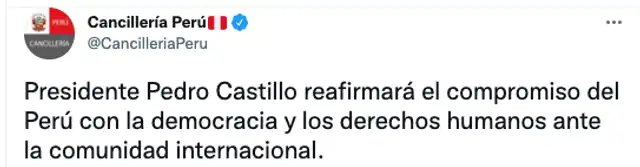 Twitter Cancillería Twitter Cancillería