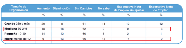 Expectativa de empleo