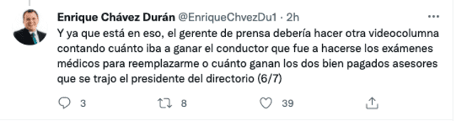 Twitter de Enrique Chávez
