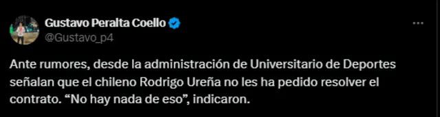 Información sobre el futuro de Rodrigo Ureña tras incidentes en el Monumental. Foto: captura de Twitter Información sobre el futuro de Rodrigo Ureña tras incidentes en el Monumental. Foto: captura de Twitter