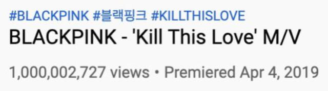 blackpink, kill this love, youTube