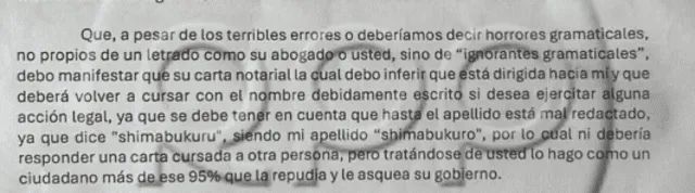 Henry Shimabukuro critica tajantemente a Dina Boluarte y su abogado. Foto: RPP   