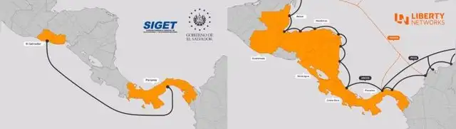  Así sería el proyecto de Liberty Networks para El Salvador. Foto: SIGET<br>    