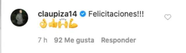 Sofía Mulanovich recibe felicitaciones en Instagram