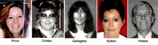 Víctimas de Glen Rogers, asesino serial de Ohio. Foto: Archivo Víctimas de Glen Rogers, asesino serial de Ohio. Foto: Archivo