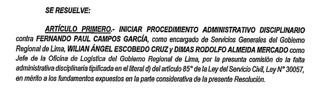 Foto: captura documento