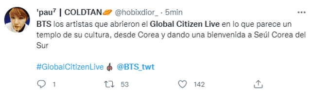 BTS, Global Citizen Live 2021