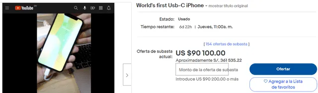 El primer iPhone con entrada USB-C ya está a la venta y cuesta más que un auto