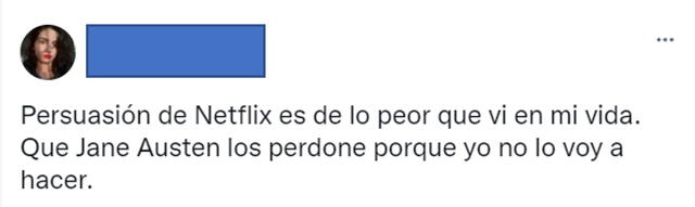 Usuarios de Twitter reaccionan a la adaptación de Netflix de “Persuasión”