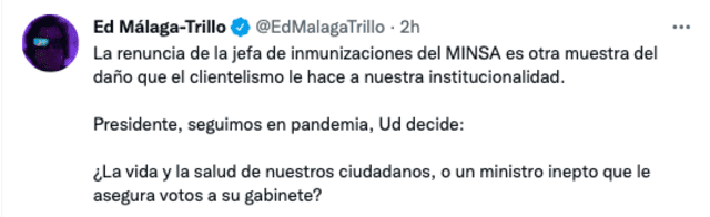 Twitter de Edward Málaga