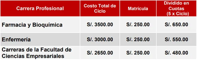 ¿Cuánto cuesta estudiar en la universidad privada más barata del Perú?