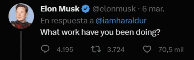 Esta fue la primera respuesta de Musk al joven. Foto: @elonmusk/twitter   