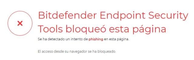  Nuestro antivirus detectó un intento de 'phishing'. Foto: LR   