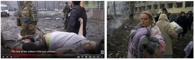 Comparación entre las dos mujeres embarazadas que fueron rescatadas. Fuente: Composición LR, AP.