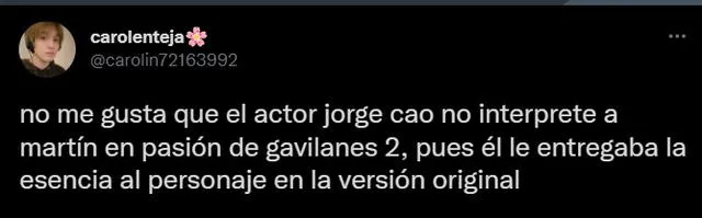 Fans de Pasión de gavilanes comentan sobre el reemplazo de Jorge Cao como don Martín. Foto: captura de Twitter