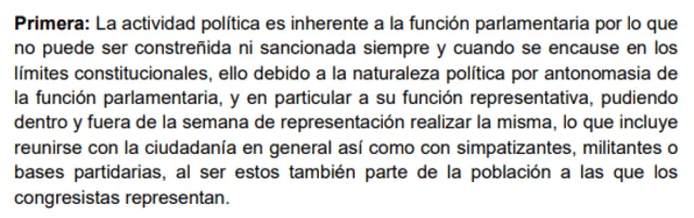 Primera conclusión de opinión consultiva   