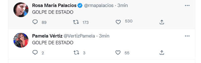 Periodistas se pronuncian ante la disolución del Congreso anunciado por el presidente, Pedro Castillo. Foto: Twitter