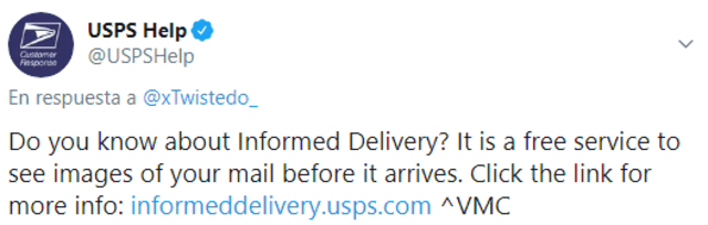 "¿Conoces acerca de 'Informed Delivery'? Es un servicio gratuito en el que verás imágenes de tu correo antes de que llegue".