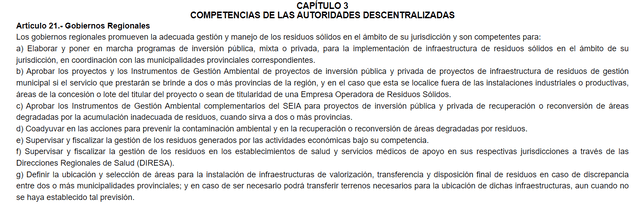 Artículo 21 del Decreto Legislativo 1278. Foto: captura de pantalla