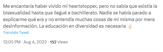 Twitter| Heartstopper| Alice Osman| Bisexualidad