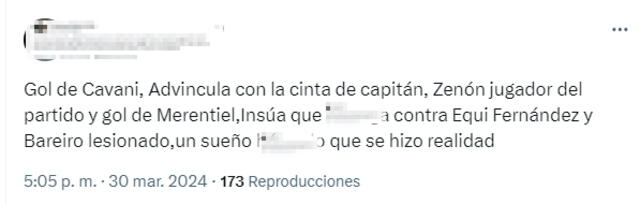  Reacciones de los hinchas de Boca Juniors. Foto: captura de X.   