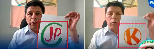 Comparación entre símbolo entre ambos partidos políticos. Foto: Facebook  