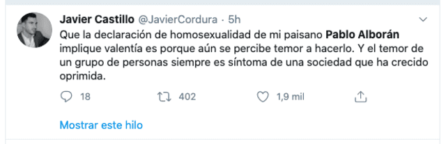 Pablo Alborán recibe apoyo en redes tras revelar homosexualidad