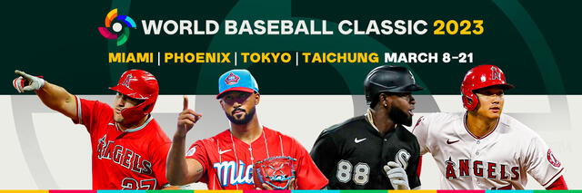 Miami, Phoenix, Tokyo y Taichung serán las sedes oficiales para el Clásico Mundial de Béisbol. Foto: Twitter/WBCBaseball   