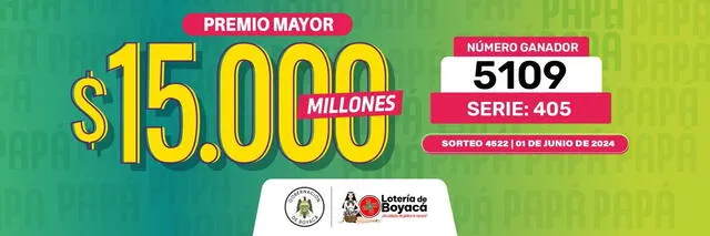 Secos de la lotería de Boyacá | loteria de boyaca sorteo 4522 | loteria boyaca | resultados del baloto | Colombia