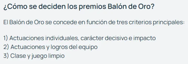  Estos son los criterios que se debe tener en cuenta para elegir al Balón de Oro, según la UEFA. Foto: captura    